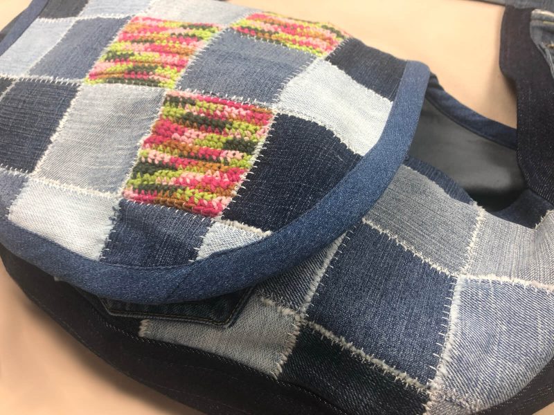 jeansowa torba handmade