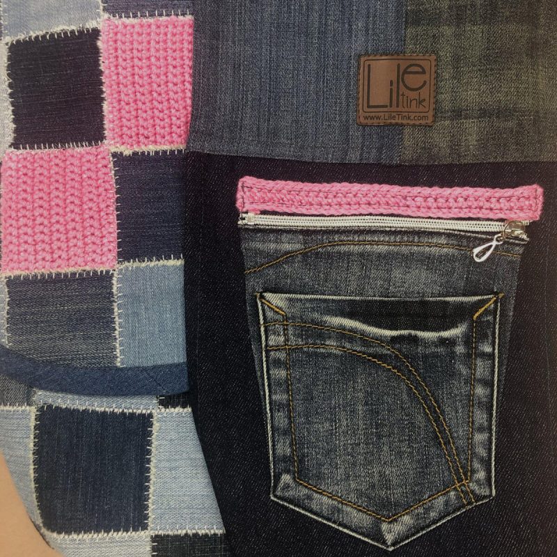 torba handmade jeansowa
