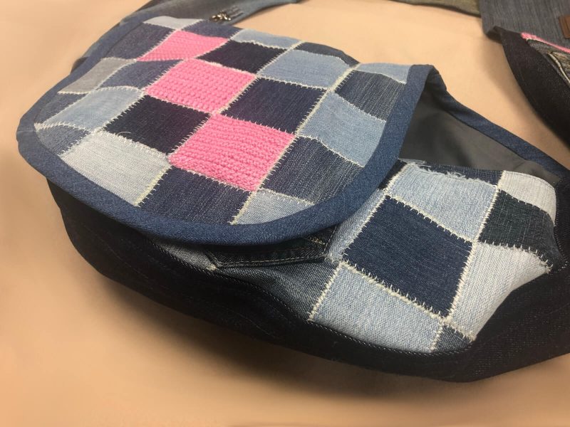 torba handmade jeansowa